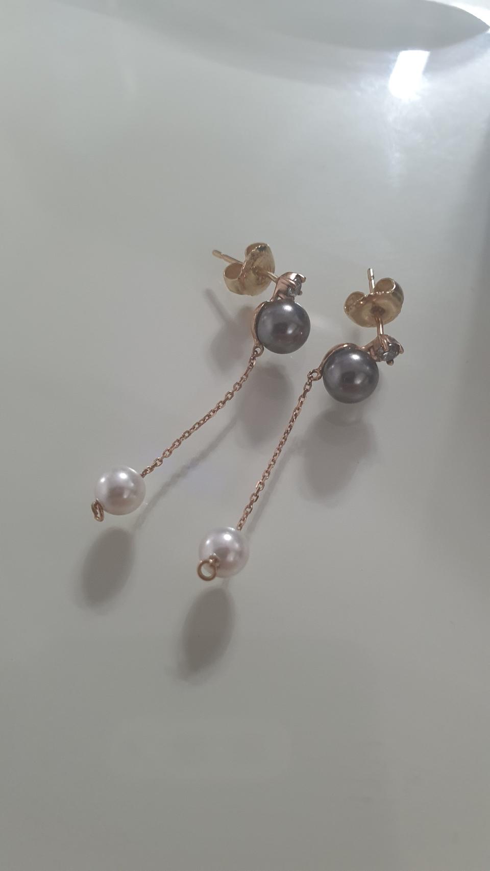 제이에스티나 14k 진주 귀걸이 (1)