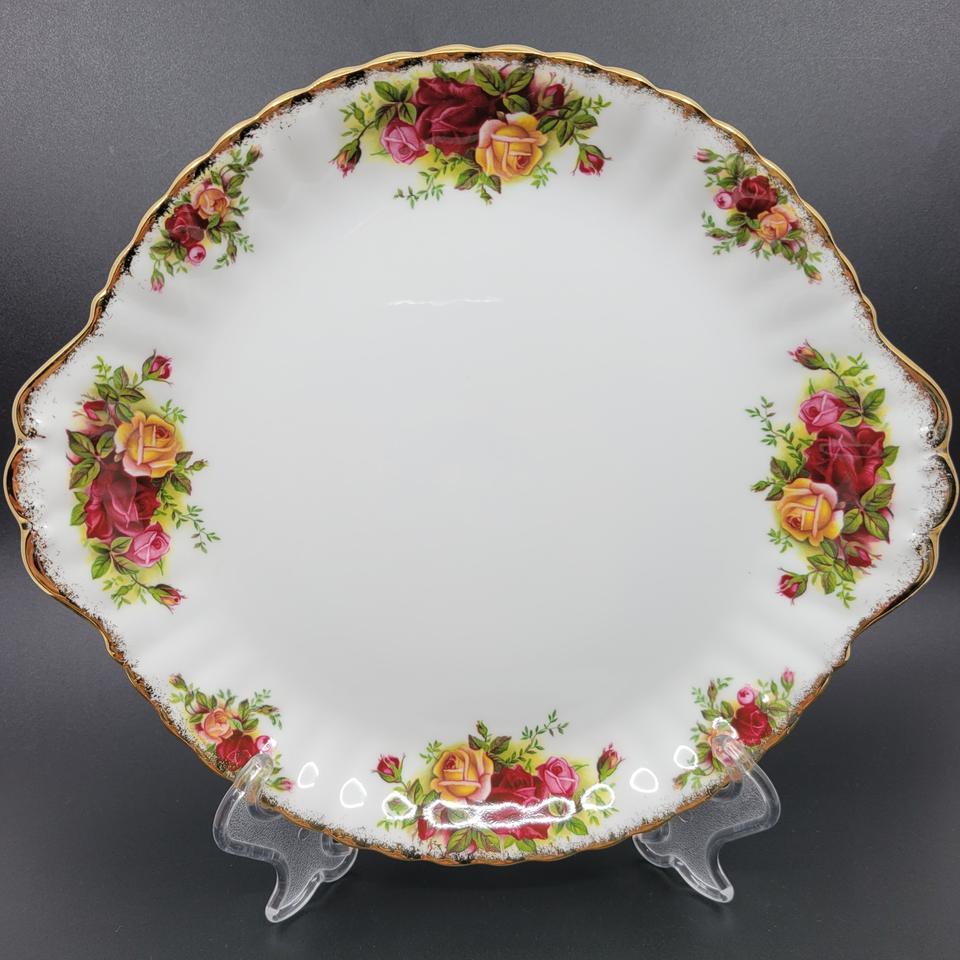 로얄알버트 황실장미 양귀 케익플레이트