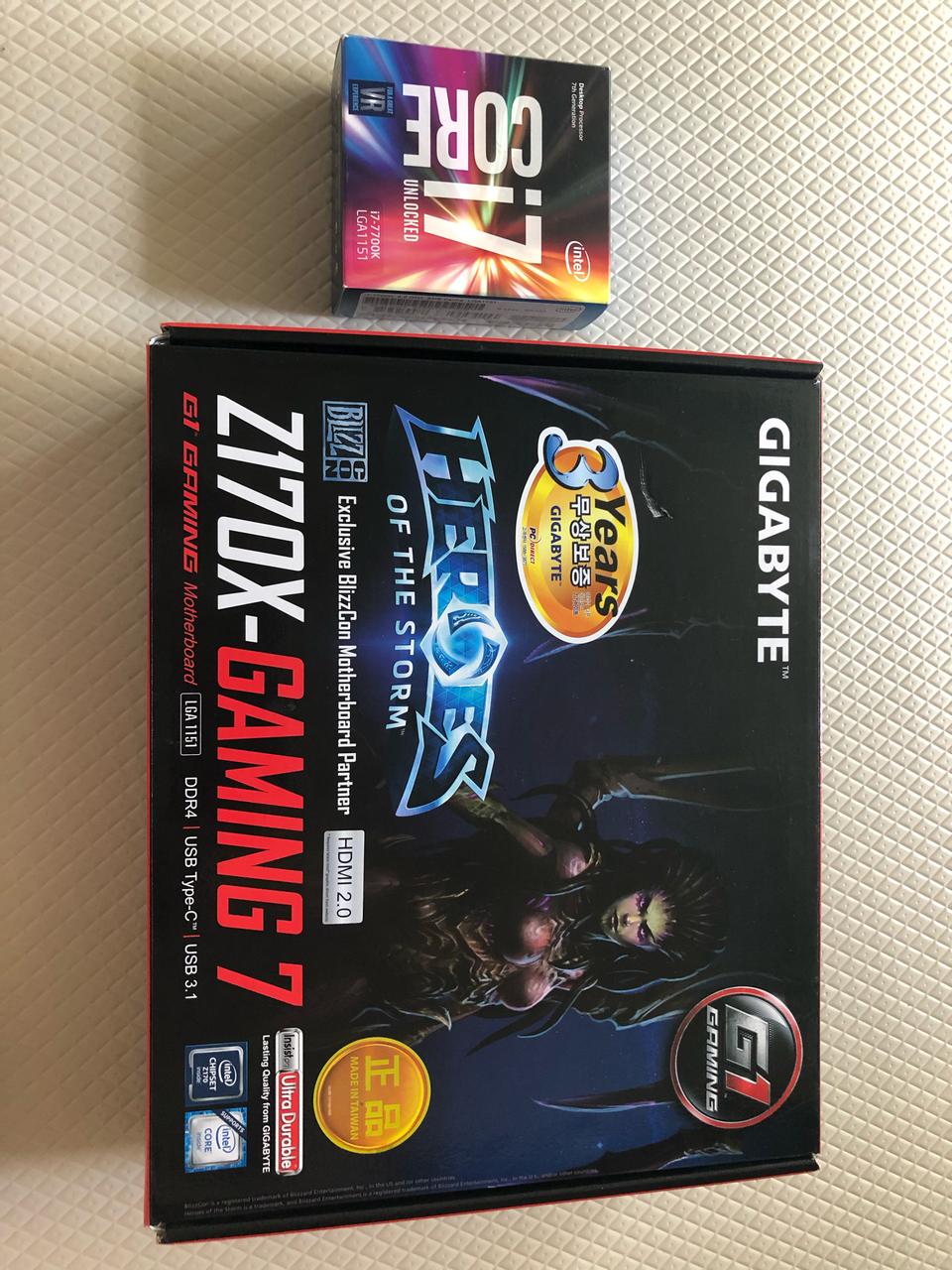 7700k 하고 z170 gaming7 30만원에 팝니다