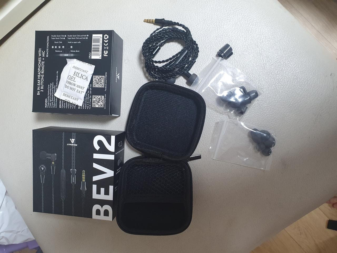 한정판 이어폰 라이퍼텍 베비2 BEVI2 블랙