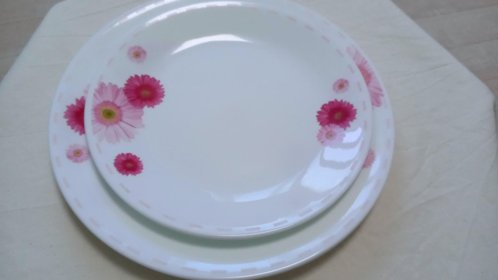 코렐 핑크데이지 대접시2+중접시2