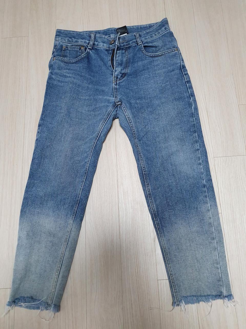 투톤 8부 크롭바지(28~30)