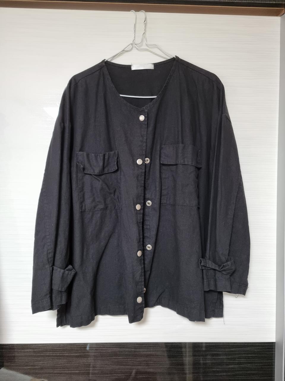 공구우먼 빅사이즈 린넨 100~110 가디건 자켓