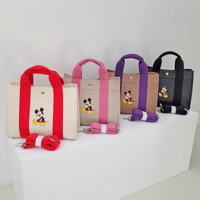 품절임박)디즈니 정품 사각 토드백 크로스백 기저귀가방