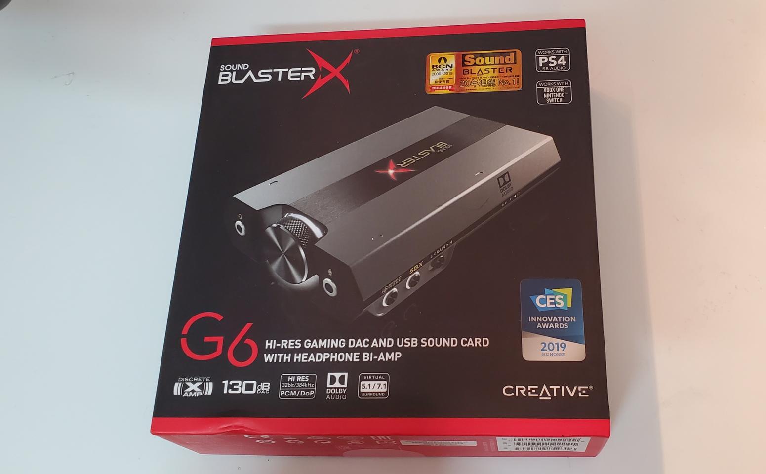 사운드블라스터x G6