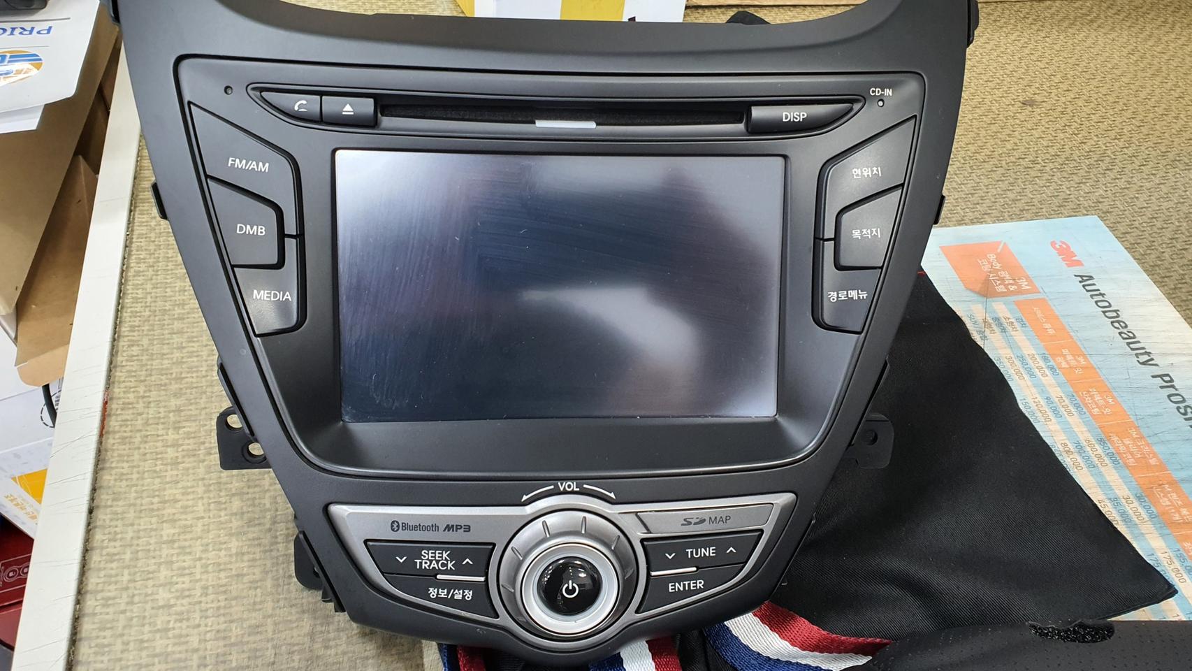 더뉴 아반떼 순정 네비게이션