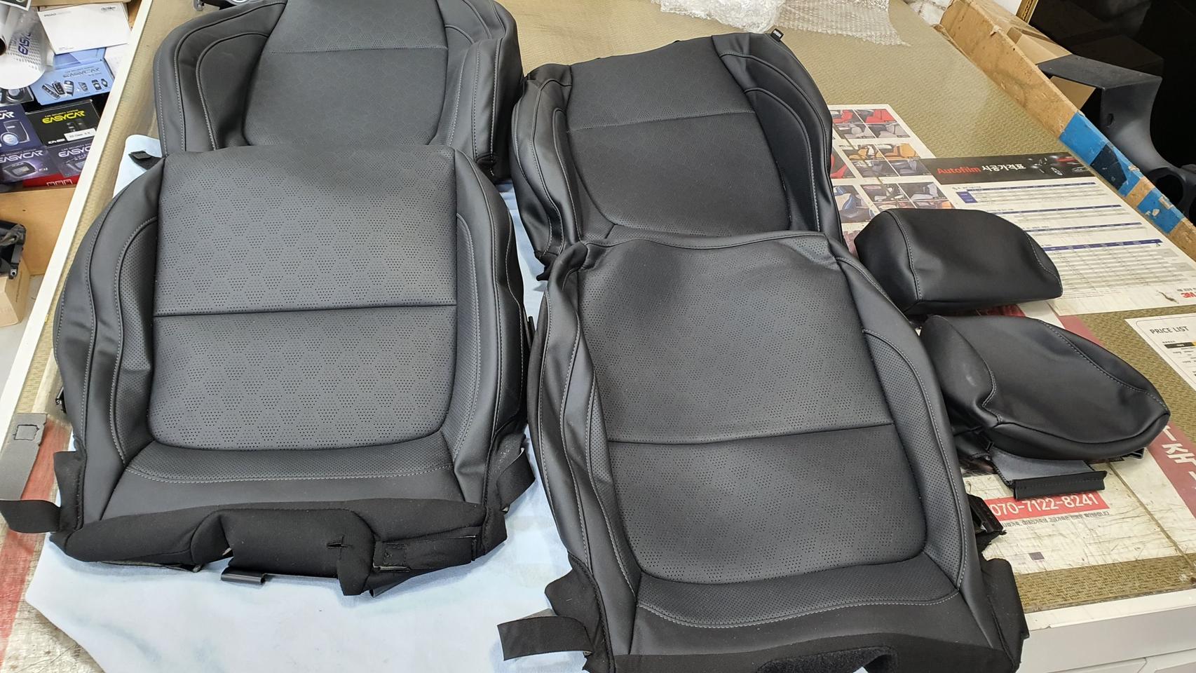 셀토스 순정 천연가죽 시트 (운,조수석)