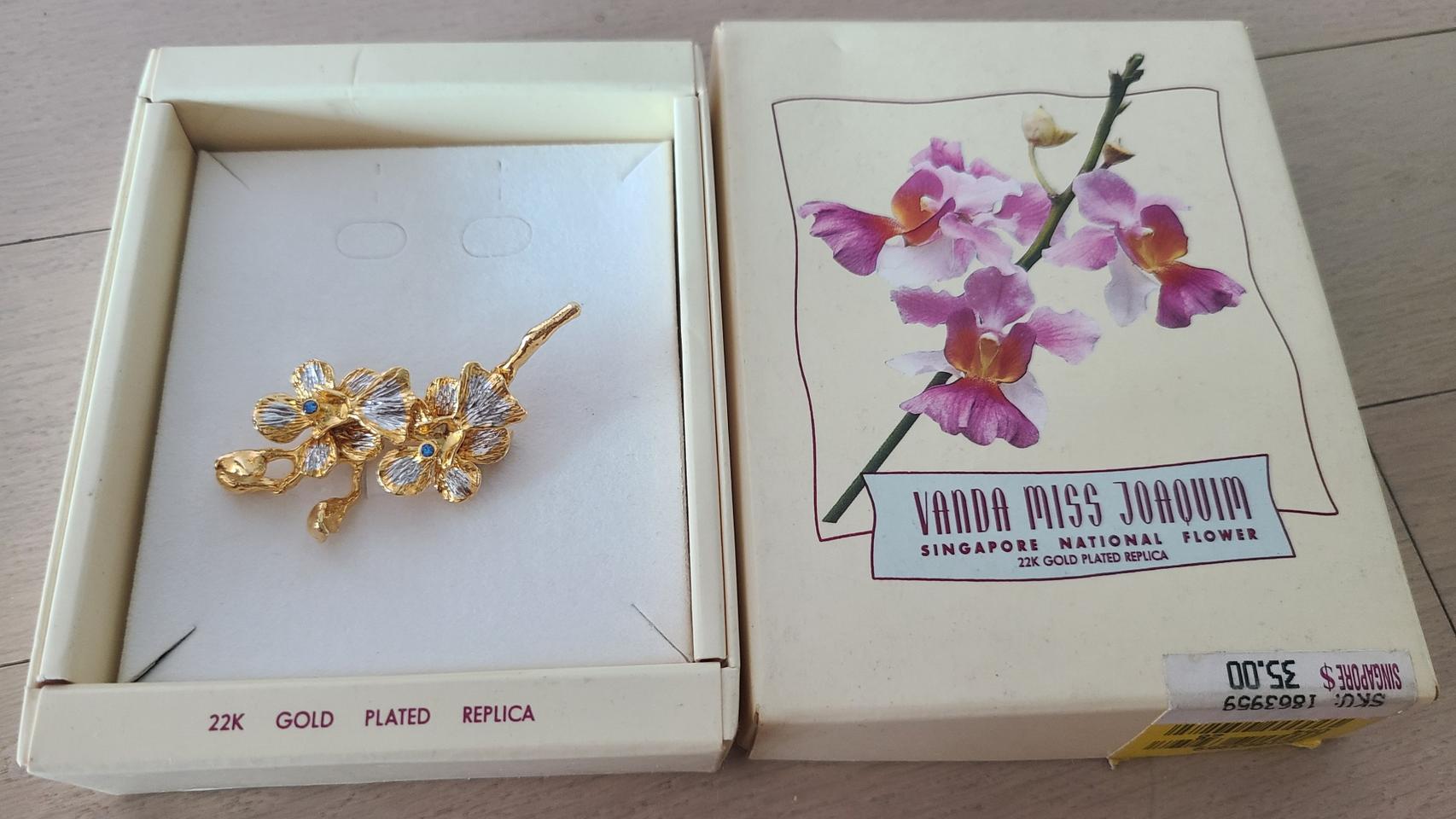 금도금 브로치(미사용 제품)