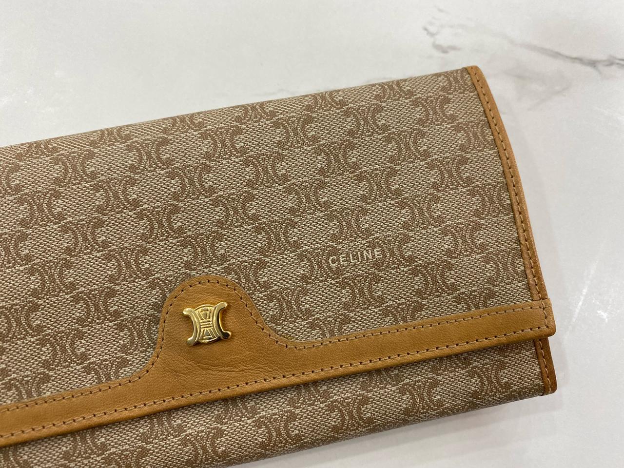 셀린느 마카담 장지갑 브라운