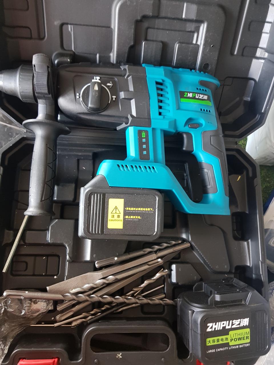 힘좋은 무선 앙카드릴 대용량배터리2개 + 비트포함