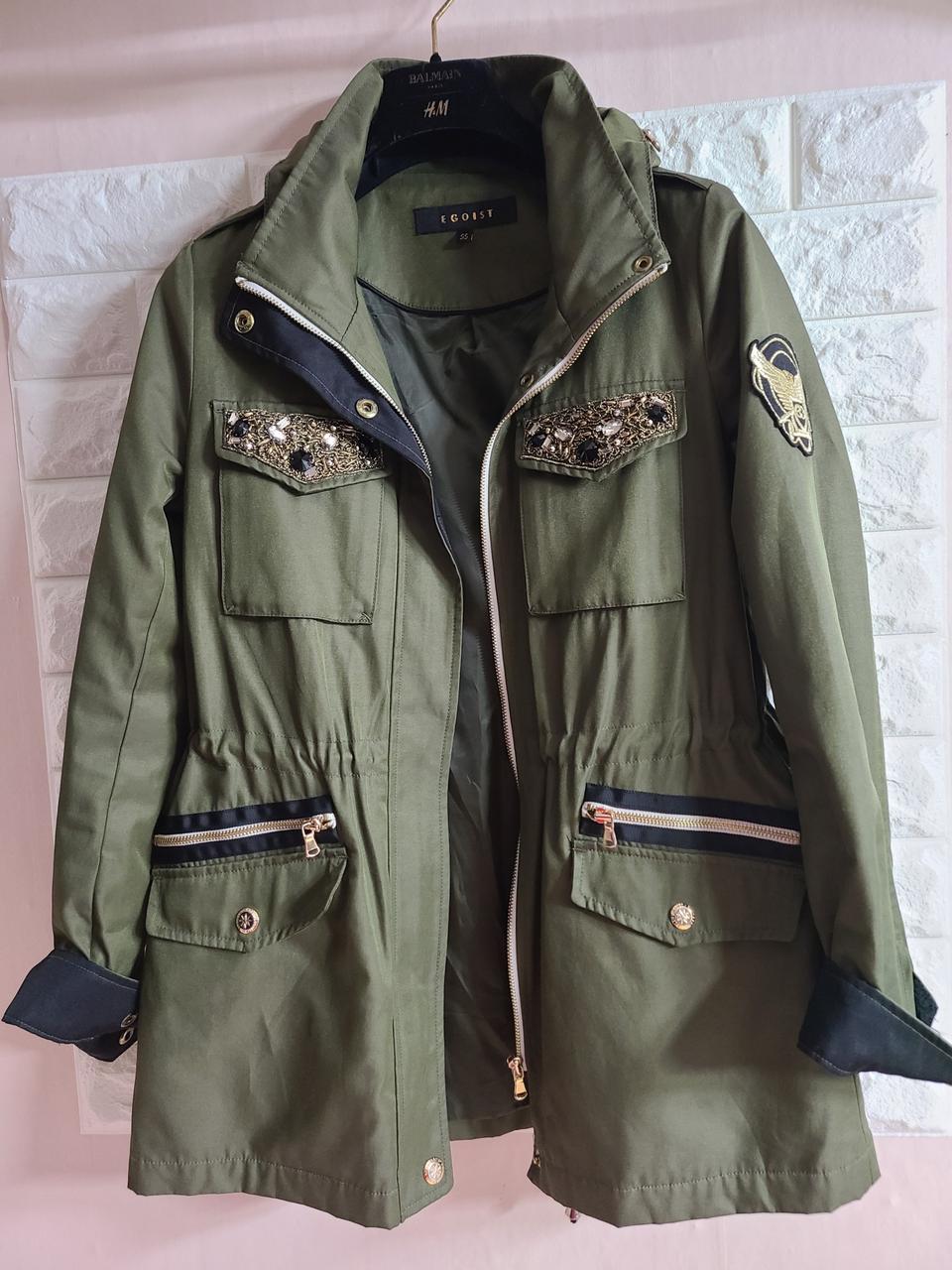 에고이스트 카키 야상 점퍼(55사이즈)