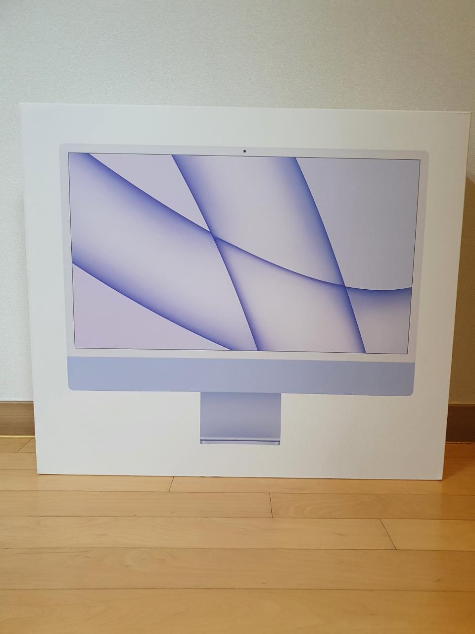 애플 M1 4.5K 아이맥 24인치 중급형 퍼플 미개봉