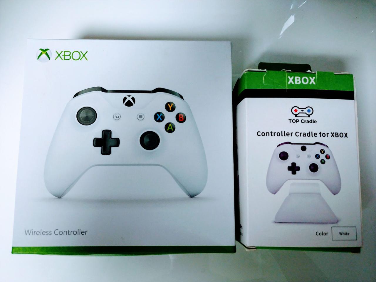 Xbox One 3세대 1708 컨트롤러 게임패드 (화이트) + 크래들