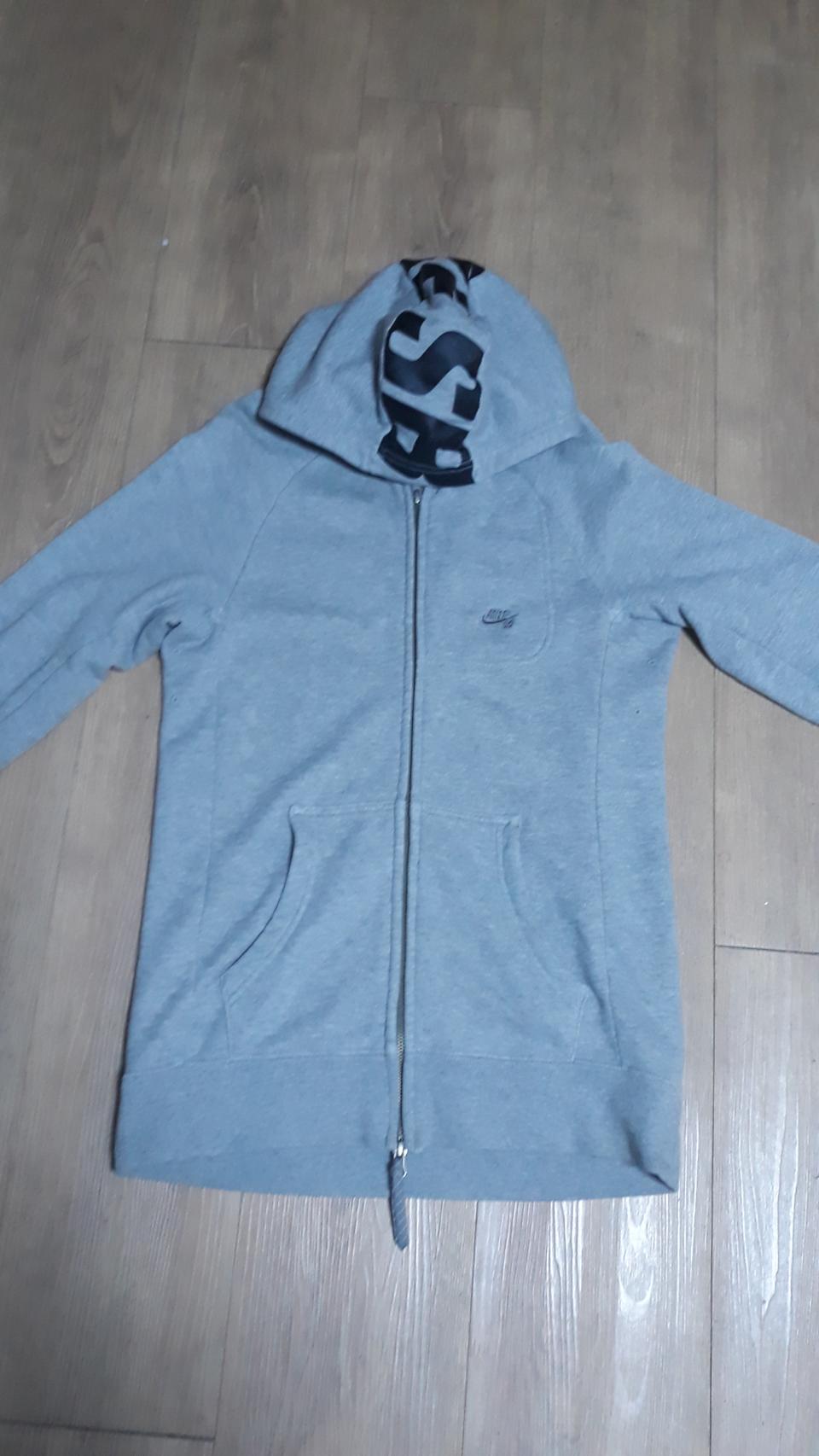 나이키sb 후드집업 오버핏 그레이S