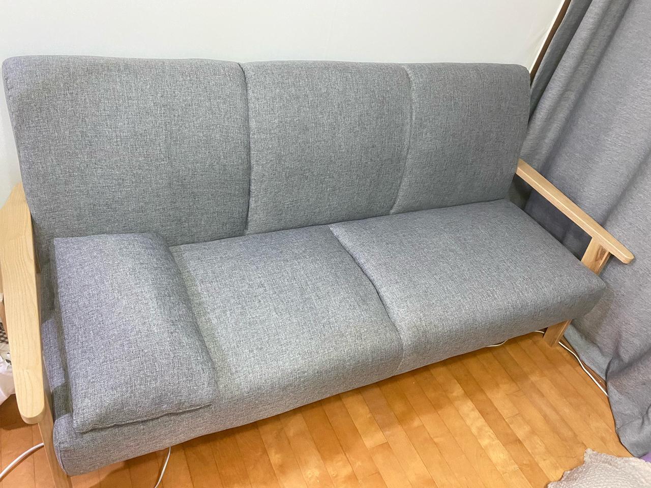 패브륵소파 이뻐요 원목 팝니다