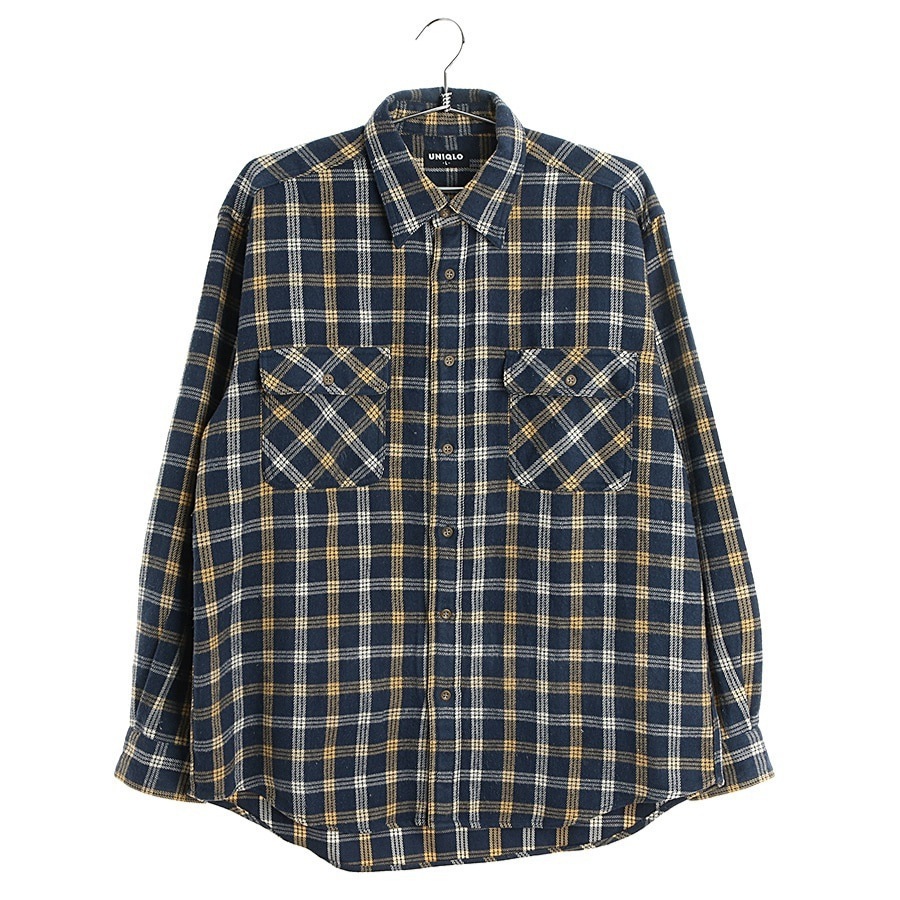 희귀한 유니클로 플란넬 체크 셔츠 남방 (옷,자켓,재킷슈프림.스투시st)