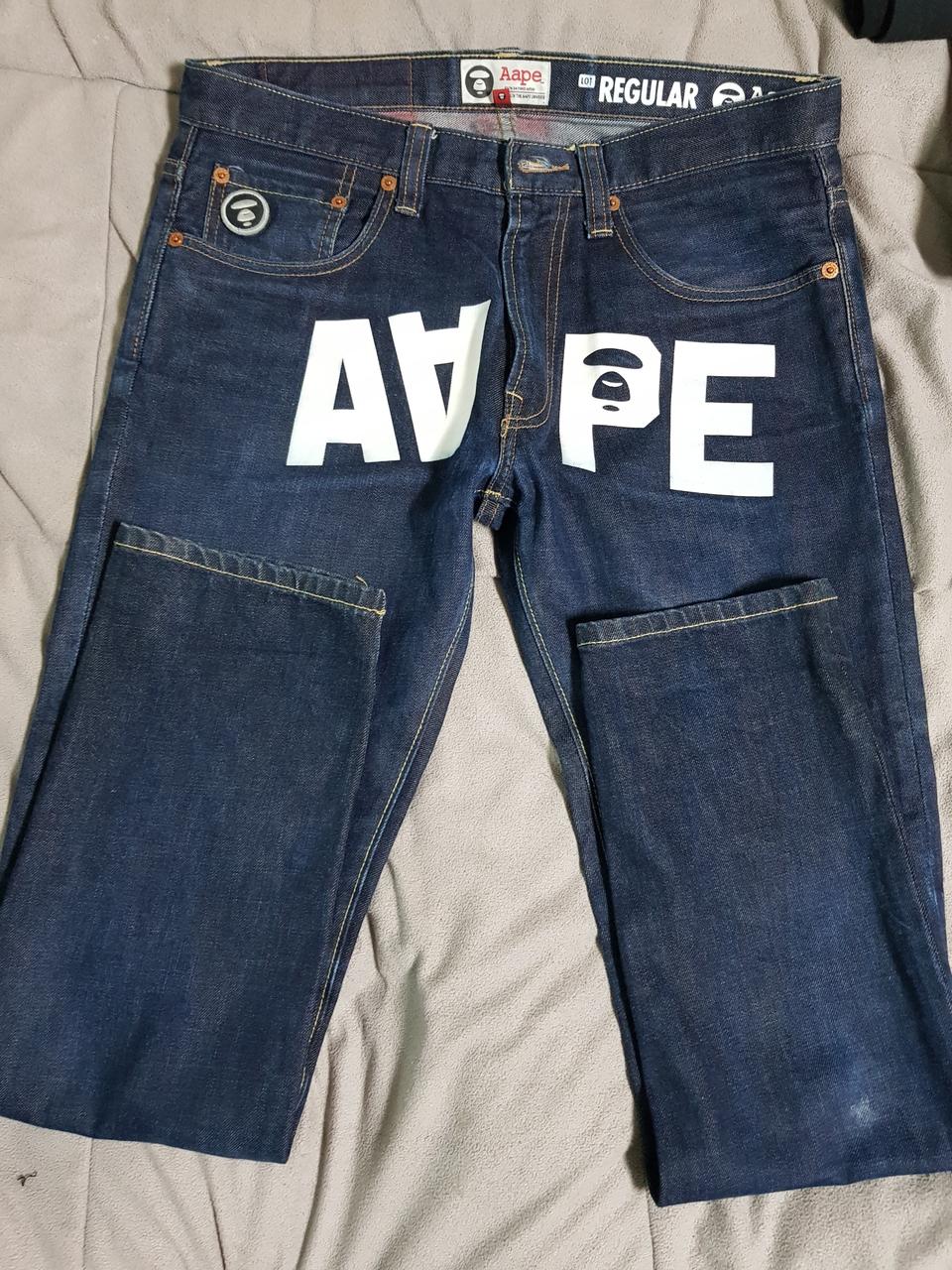 베이프 청바지
