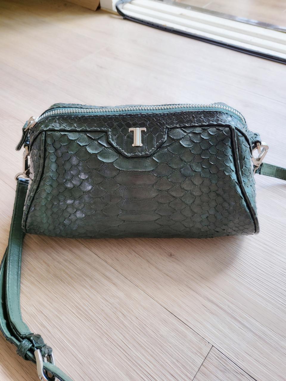 탈리 뱀가죽 크로스백