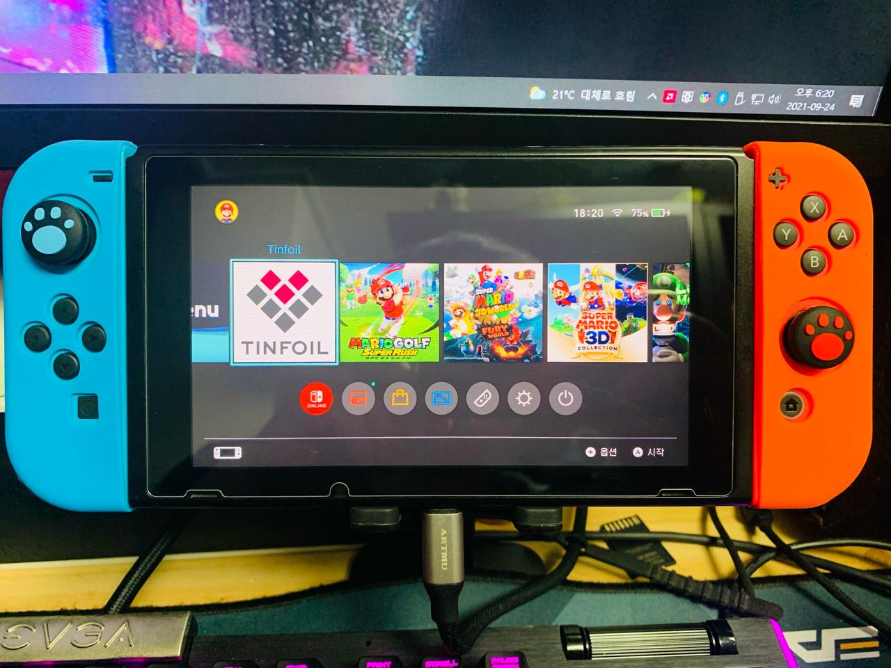 [택포] 닌텐도 스위치 구형 커펌 256g