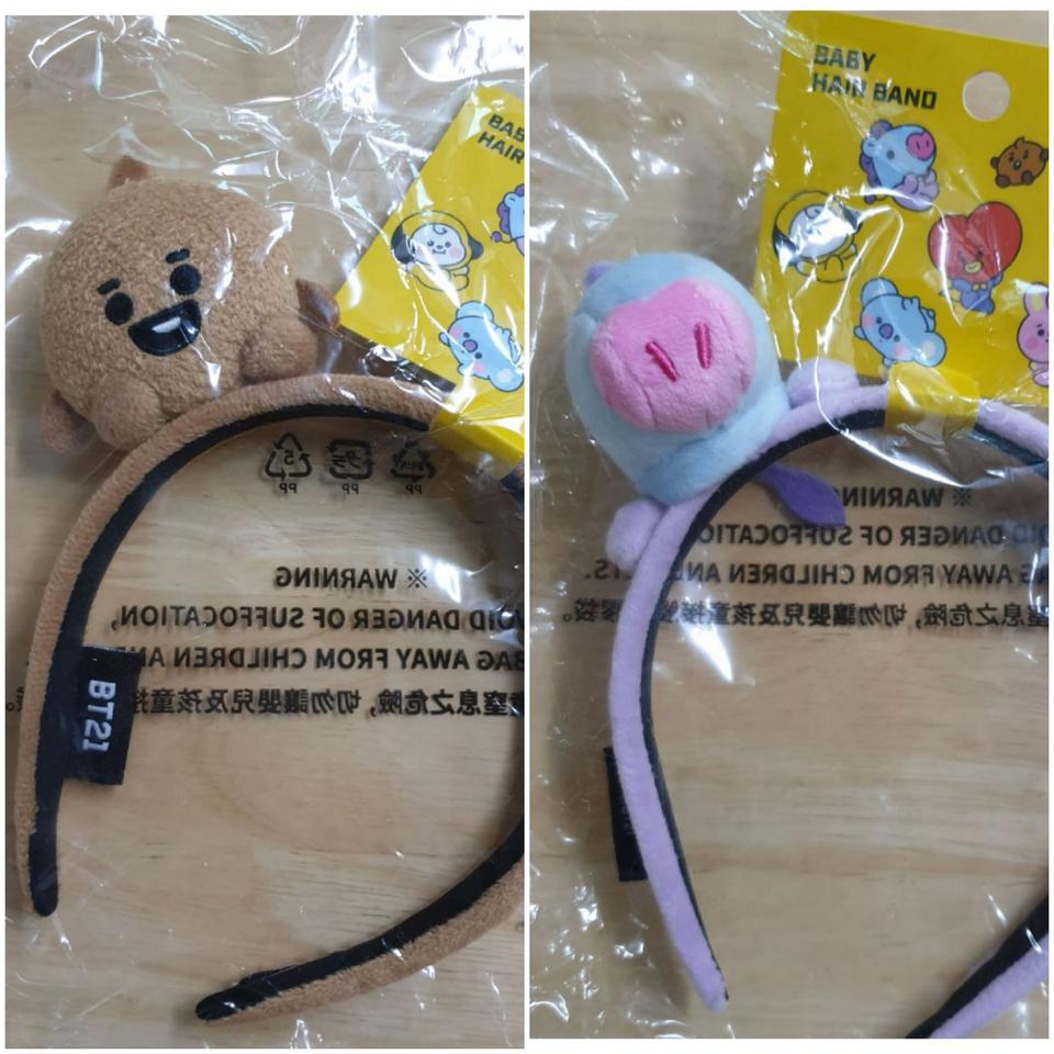 bt21 베이비인형 머리띠