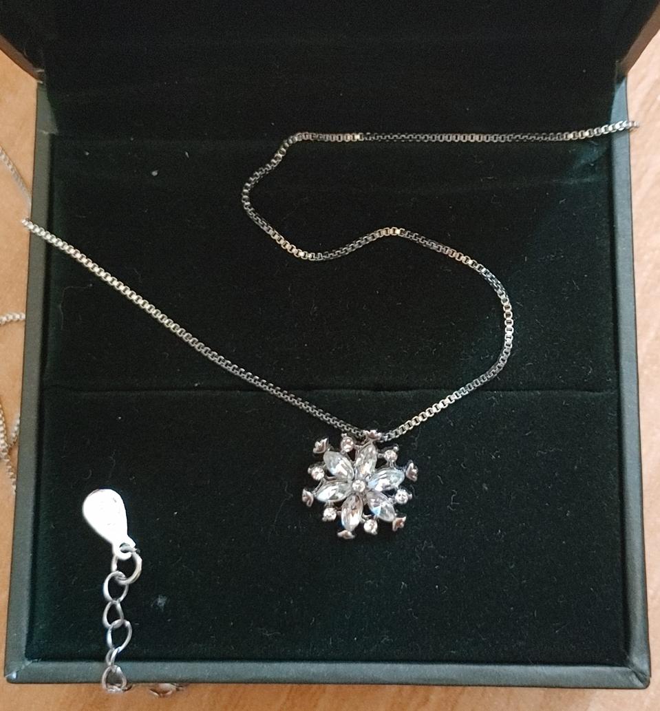 은큐빅목걸이45ㅡ50센티