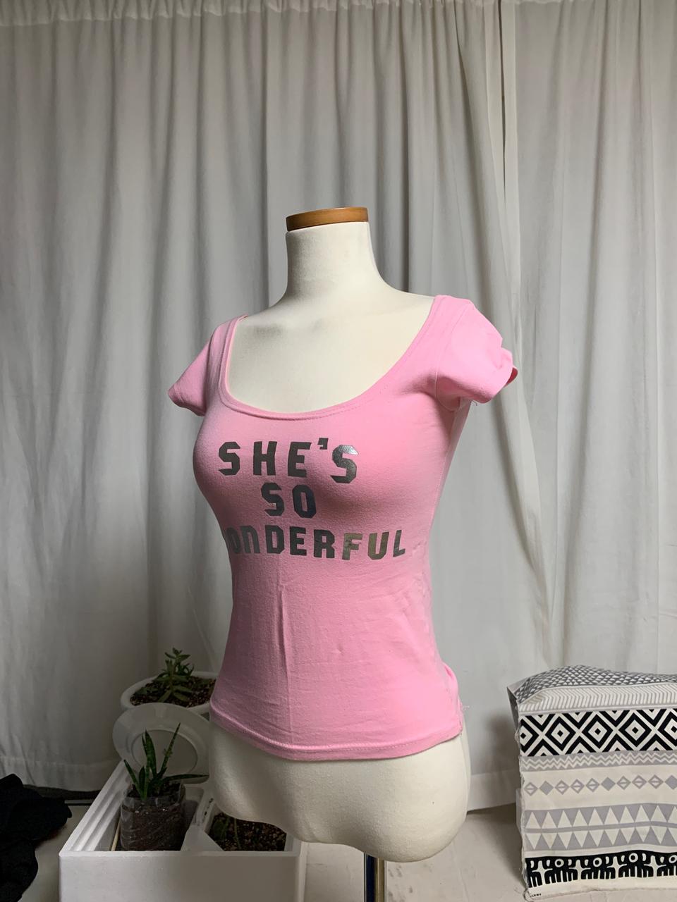 U넥 슬림 티셔츠