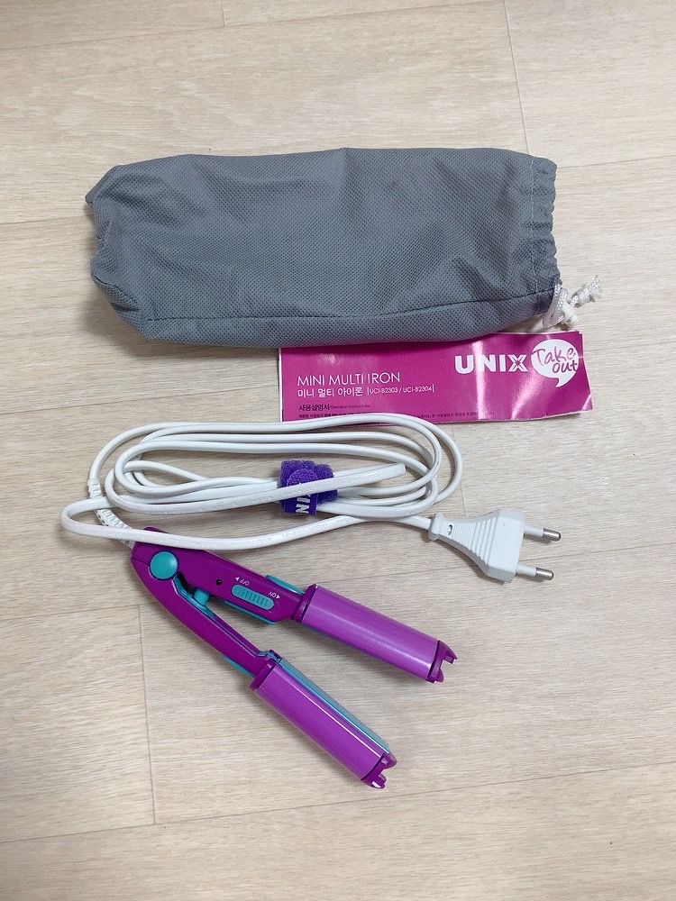 새상품)유닉스미니 고데기