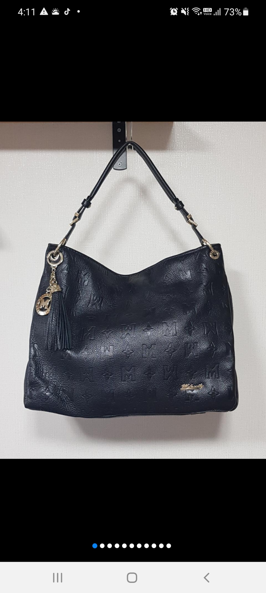 메트로시티 모노그램 태슬참 솔더백 MP811