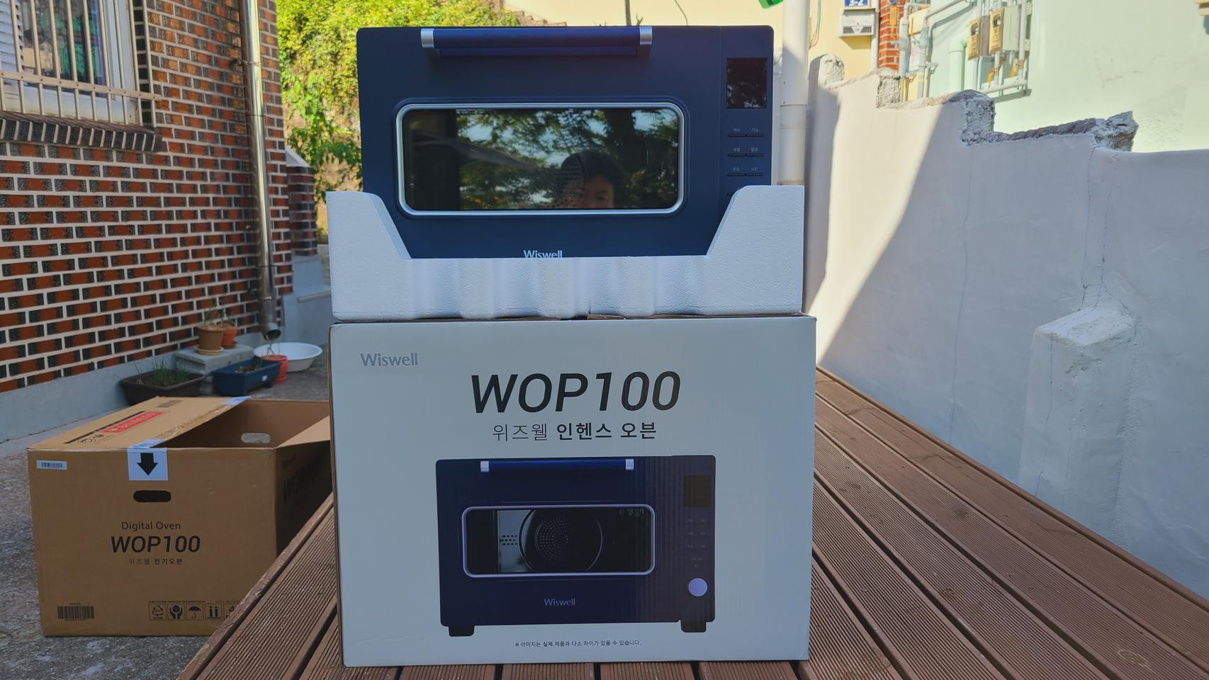 위즈웰 wop 100 전기오븐 팝니다