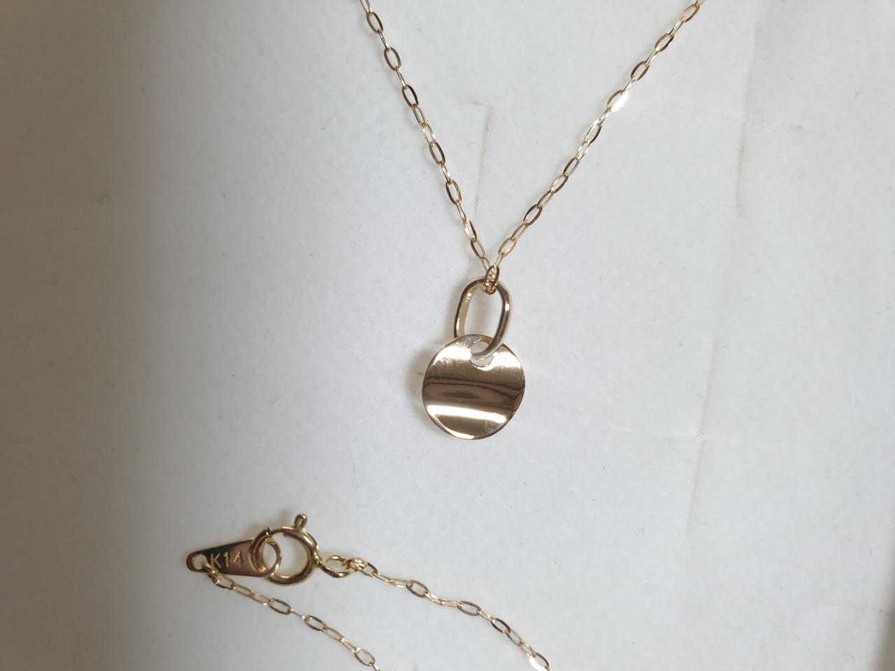 14k웨이브목걸이