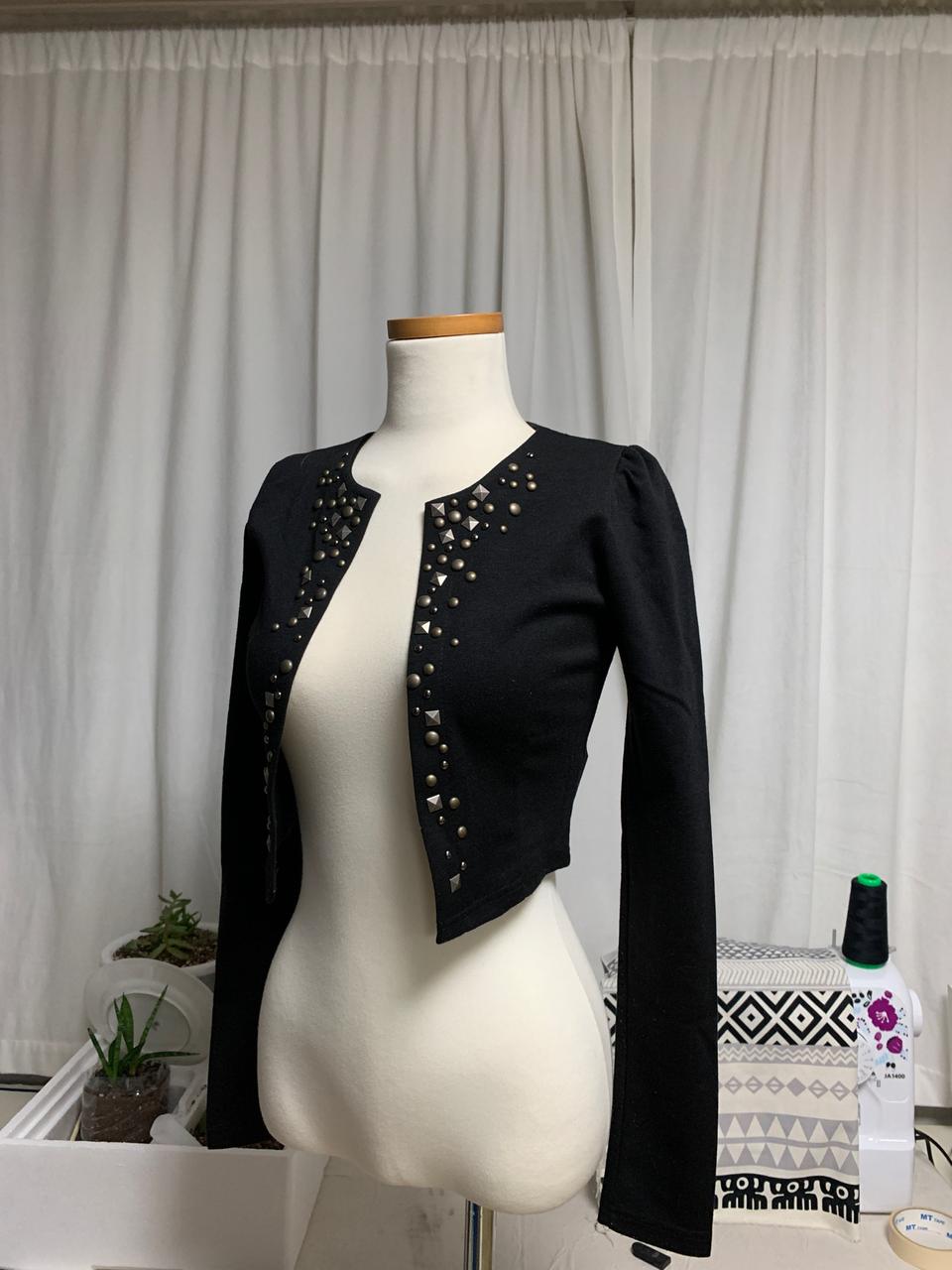 찡포인트 가디건 자켓