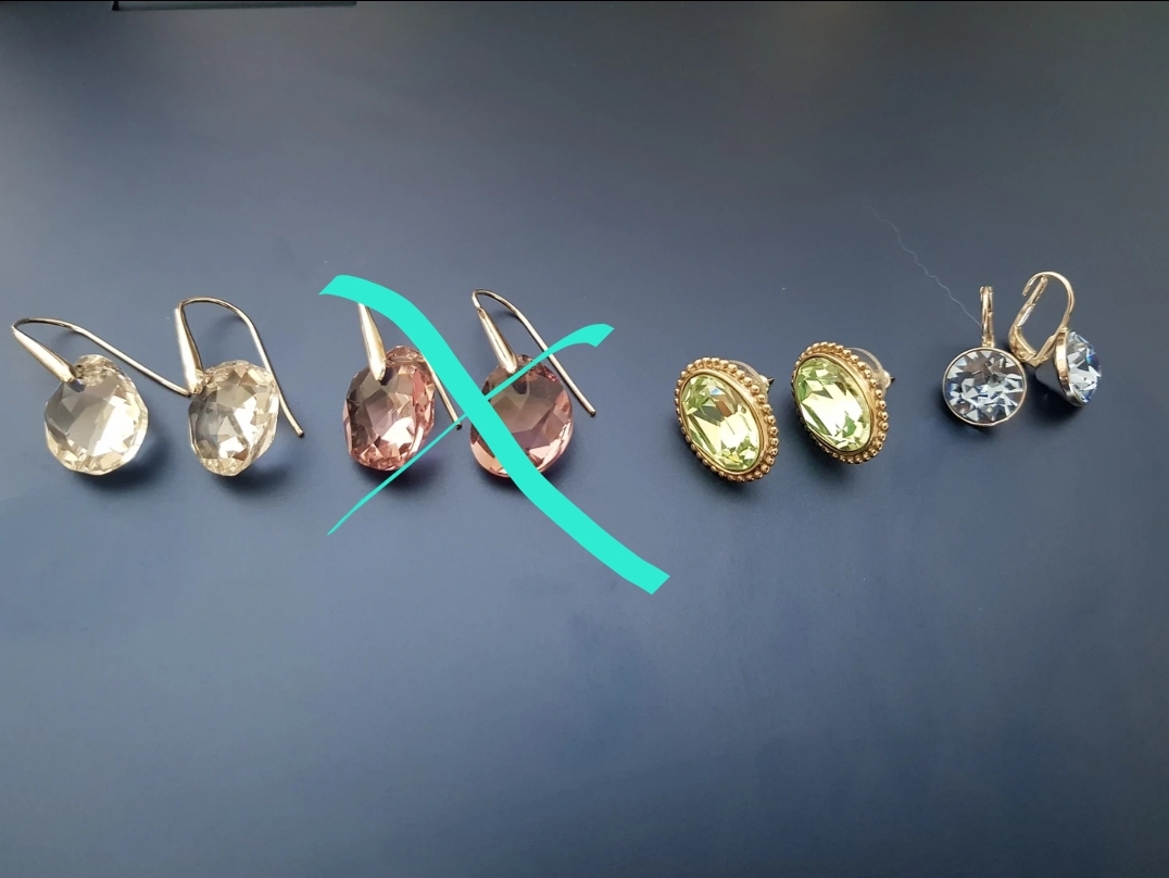 스와로브스키 정품 크리스탈 귀걸이