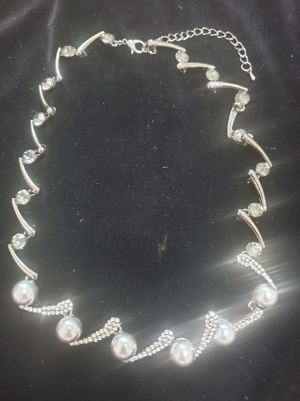 블랙 핵진주 목걸이(새상품)