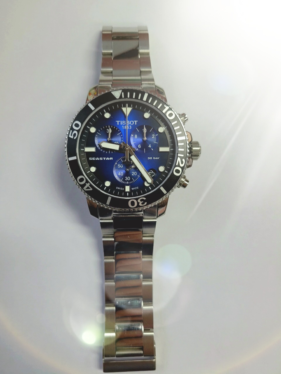 티쏘 씨스타 1000크로노 딥블루 올5월구매.택포34