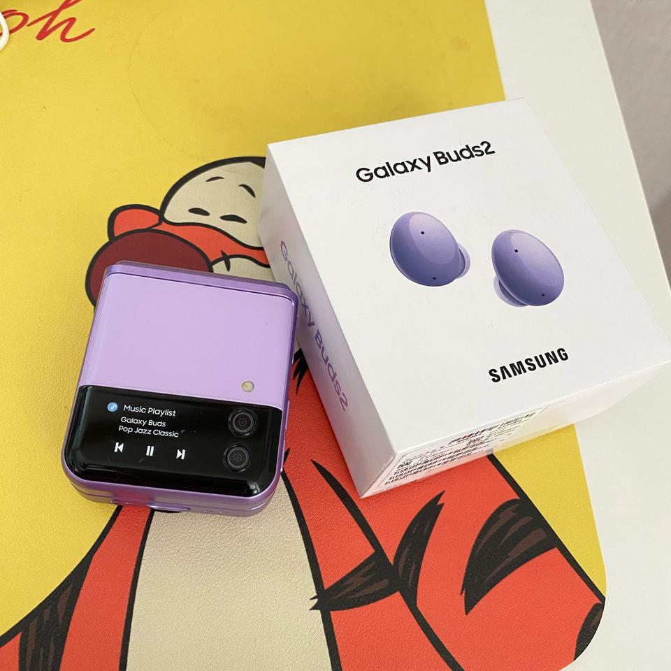 버즈2 퍼플 z플립3 케이스 개봉 실착용2-3회