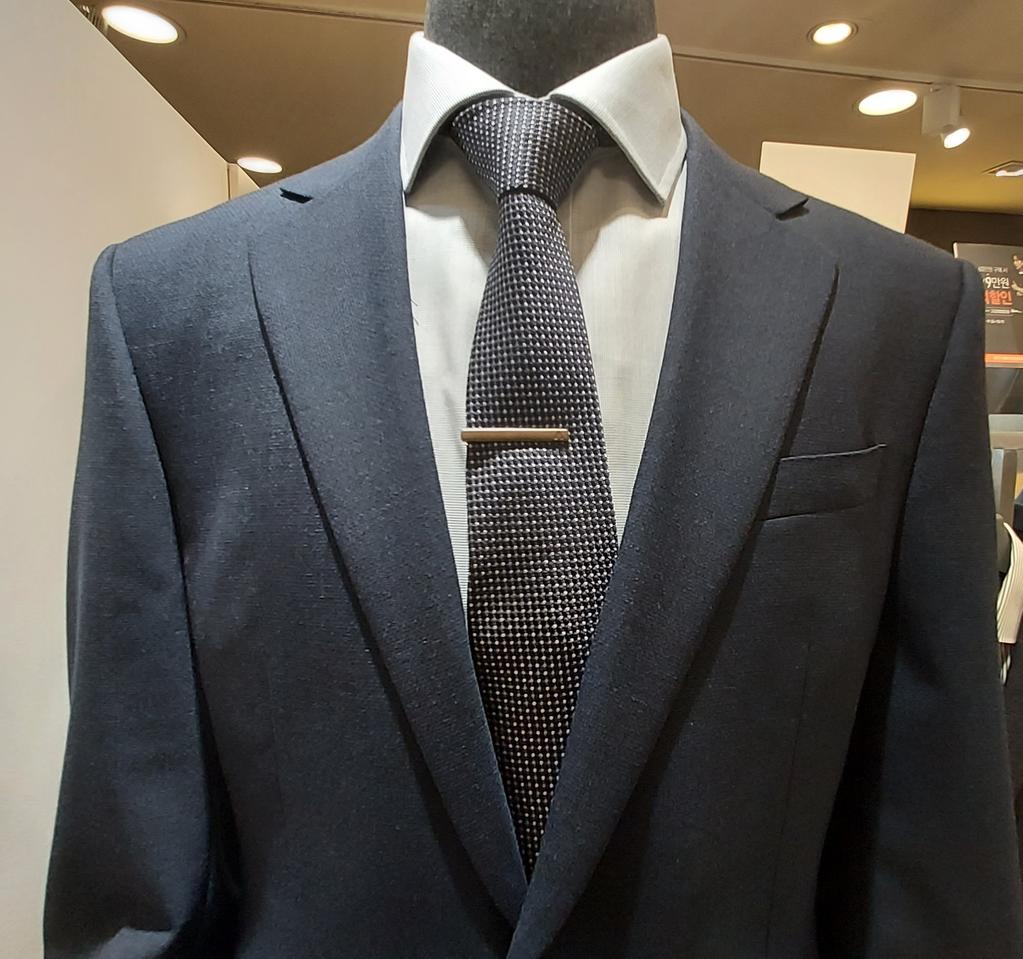 앤드지 네이비 슬림수트