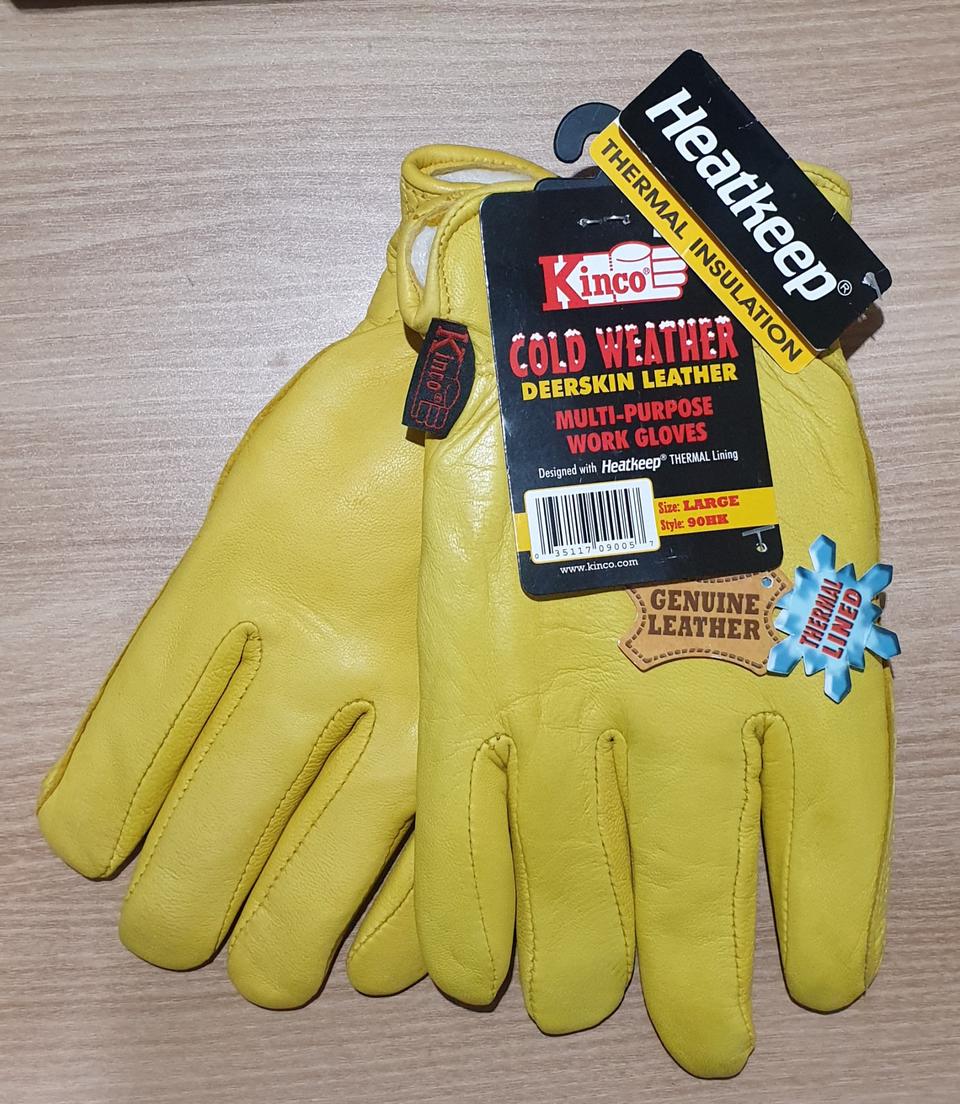(새 상품) kinko 사슴가죽 겨울용 방한글러브(다용도)