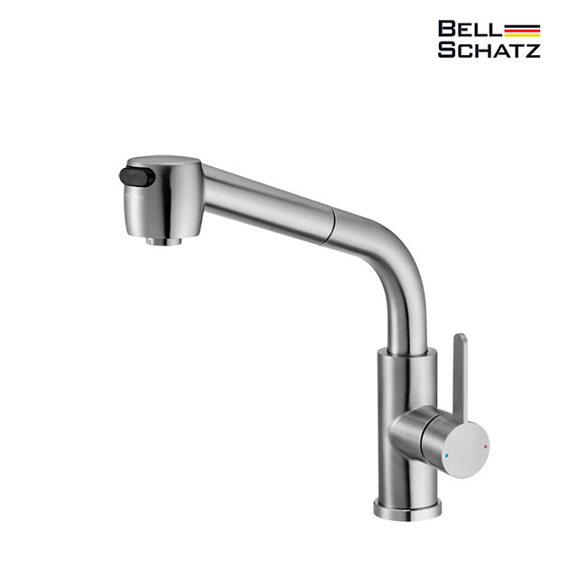 베르사츠 BSS-2100 무광 실버 주방 입수전 수도꼭지 고급