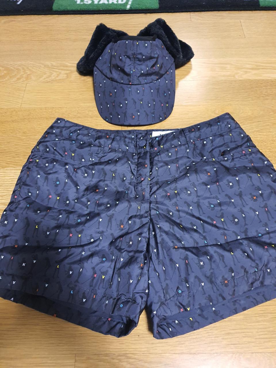 골프패딩반바지패딩모자