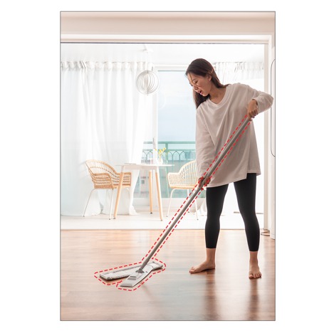 손으로 짤 필요없는 매직 청소 밀대