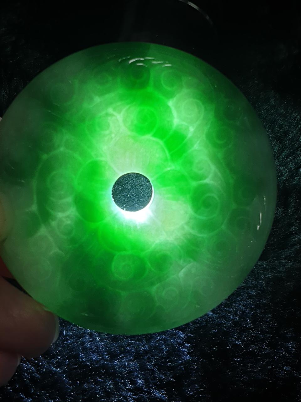 천연 고퀄 미얀마 녹종 비취 평안구