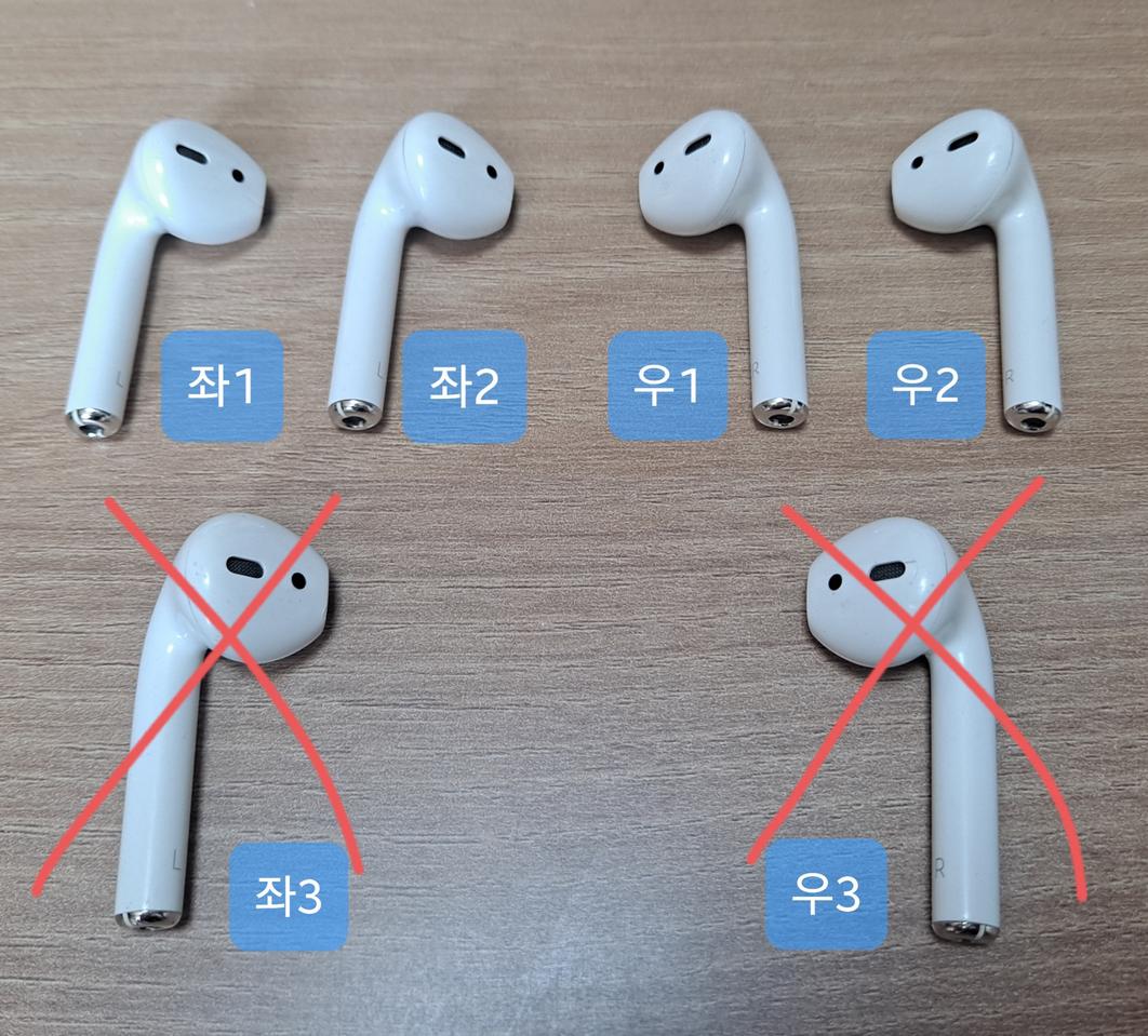 [훌라우프상점님 결제용] ⭐정품⭐ 에어팟 2세대 왼쪽, 오른쪽 유닛