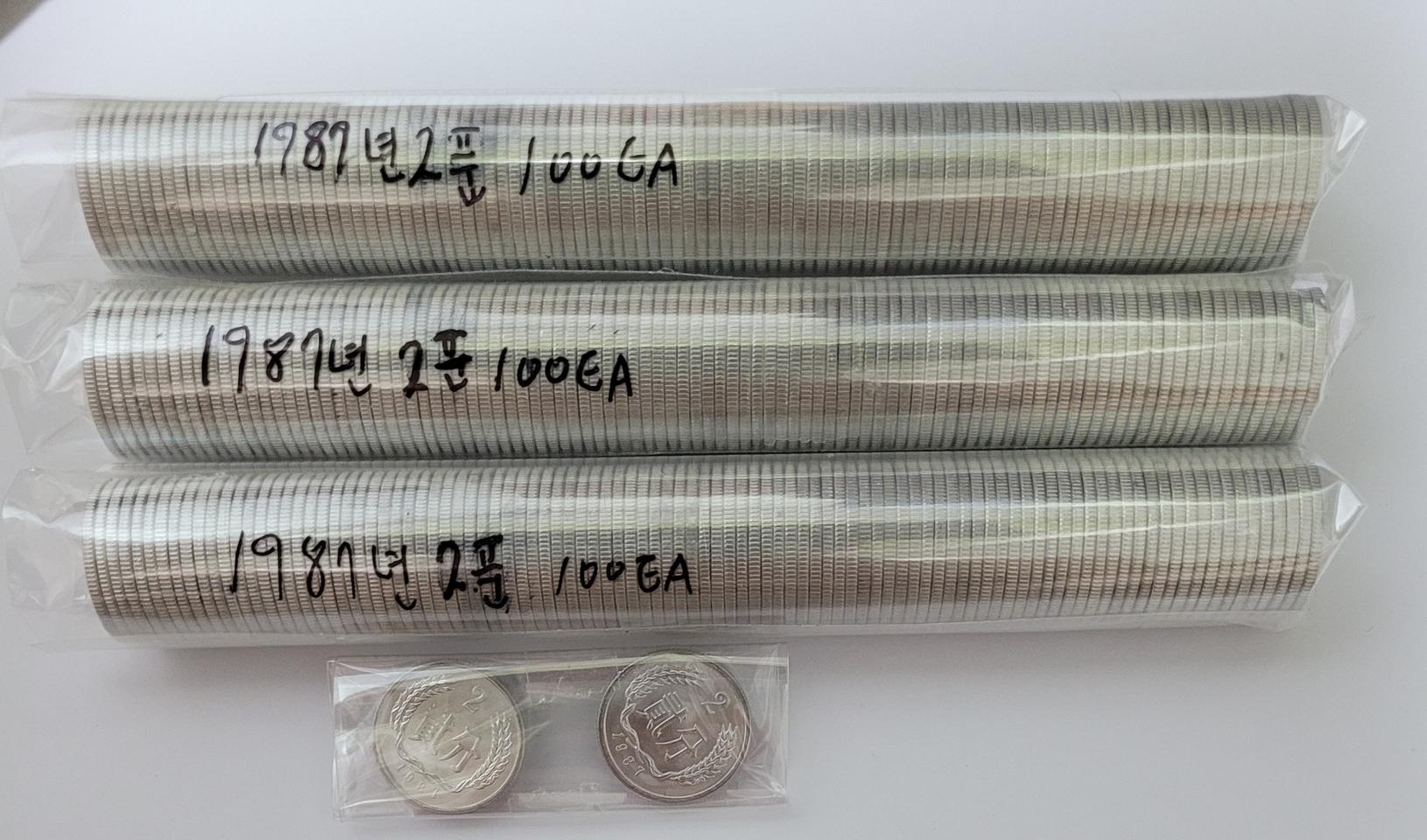 1987년 2푼 100개 1롤