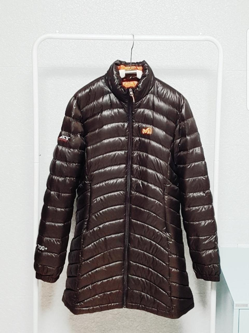 쎄일!여95)거의새거)정품)밀레 경량 구스 하프 패딩