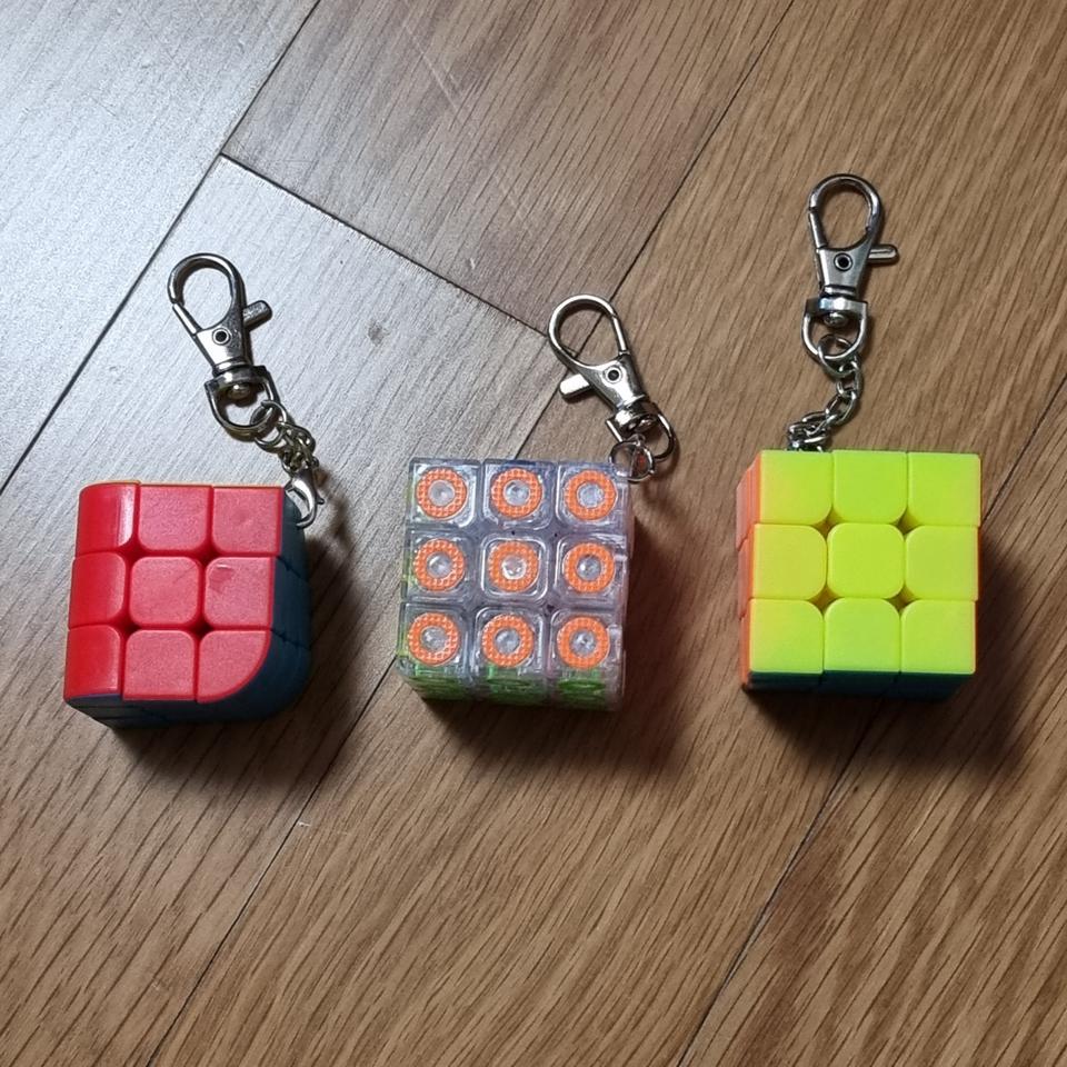 큐브 키링 큐브놀이 퍼즐 우정템 친구생일선물 조카 어린이집 유치원가방고리