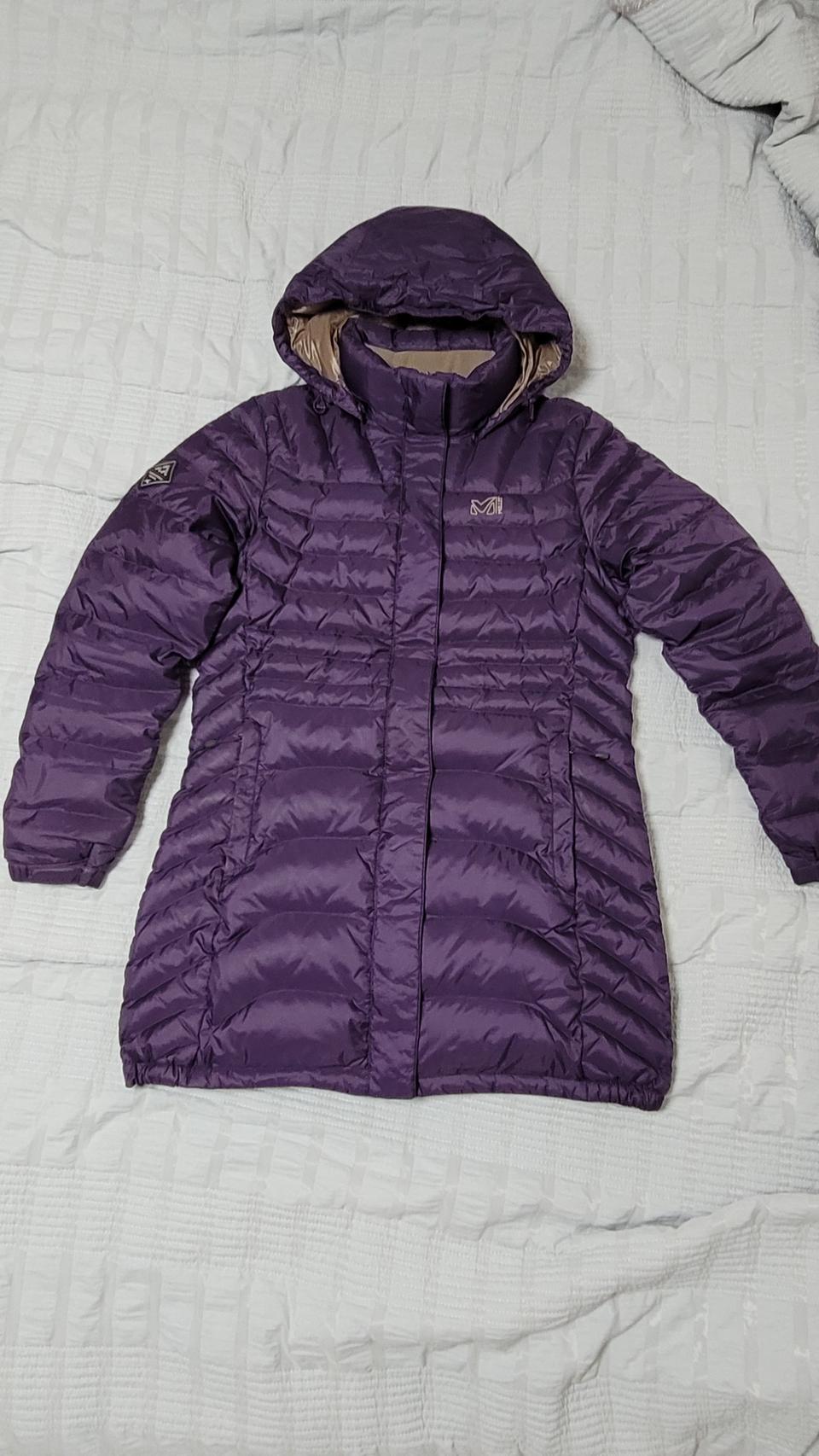 밀레 경량 롱 구스다운