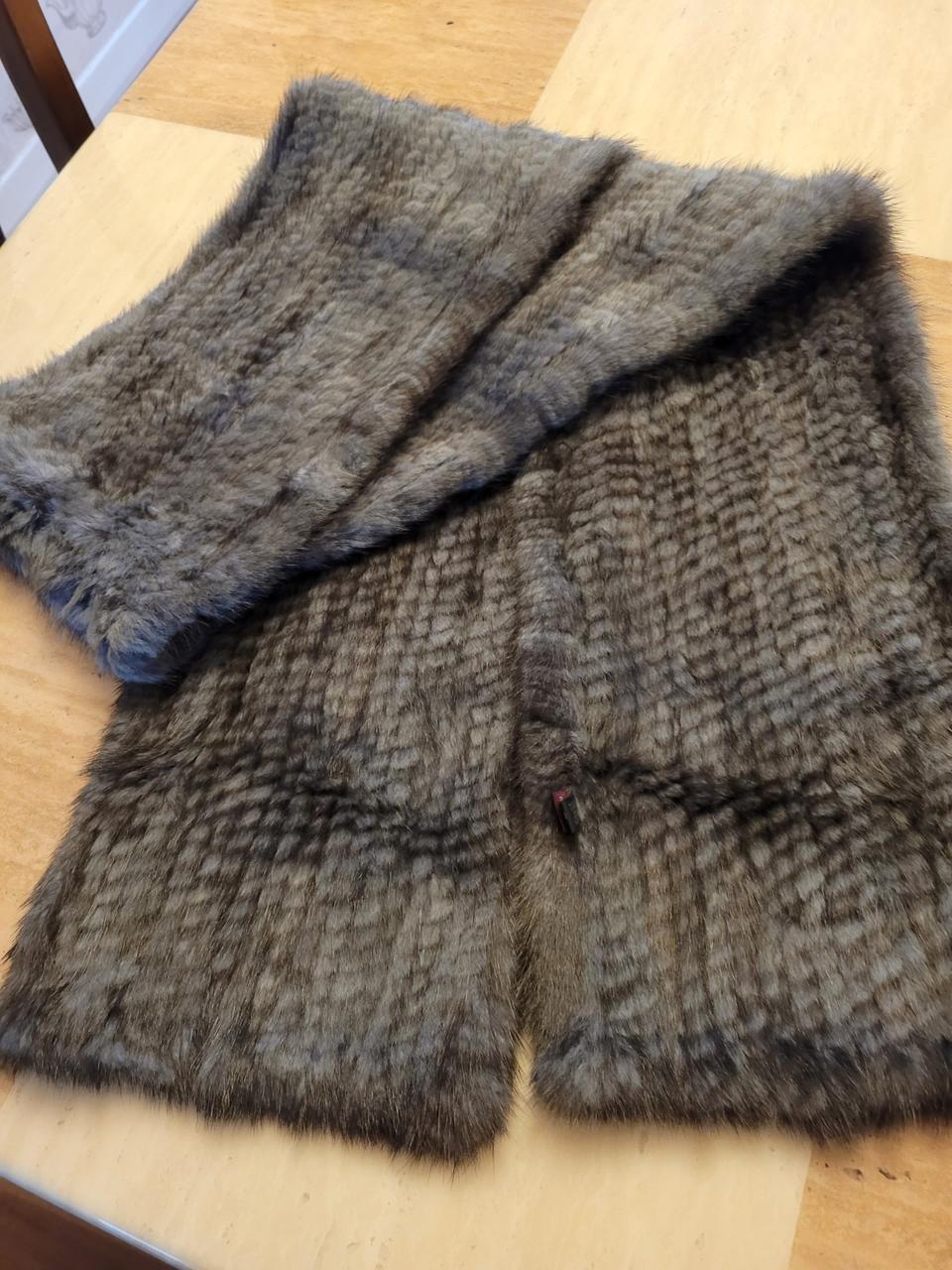 레노마 니팅밍크목도리