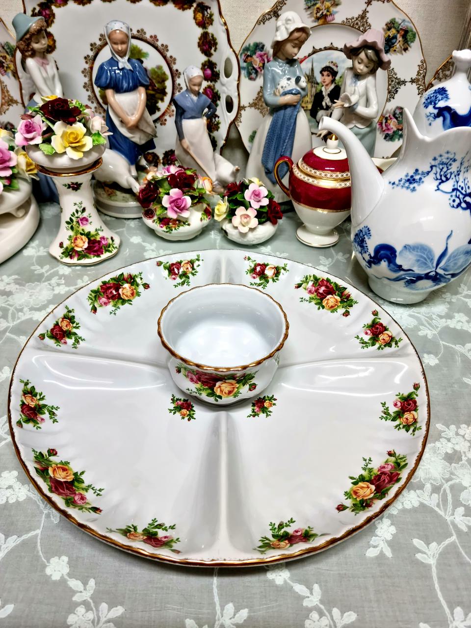 로얄알버트 황실장미 빅 나눔접시