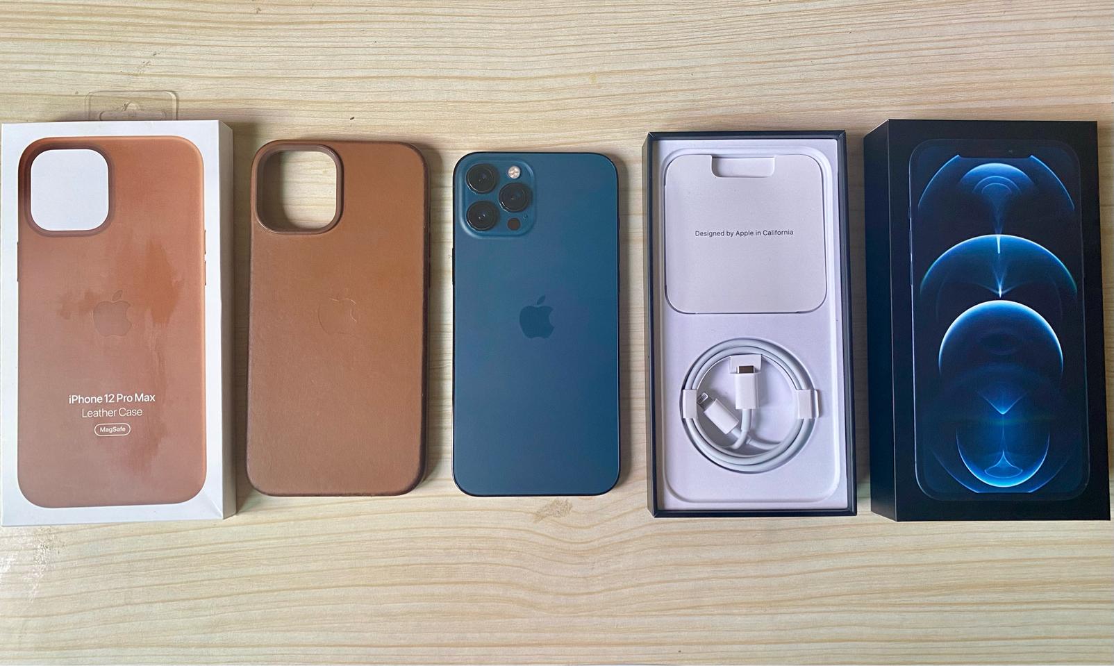 (풀박스 S급)아이폰 12 Pro Max 퍼시픽블루 128GB