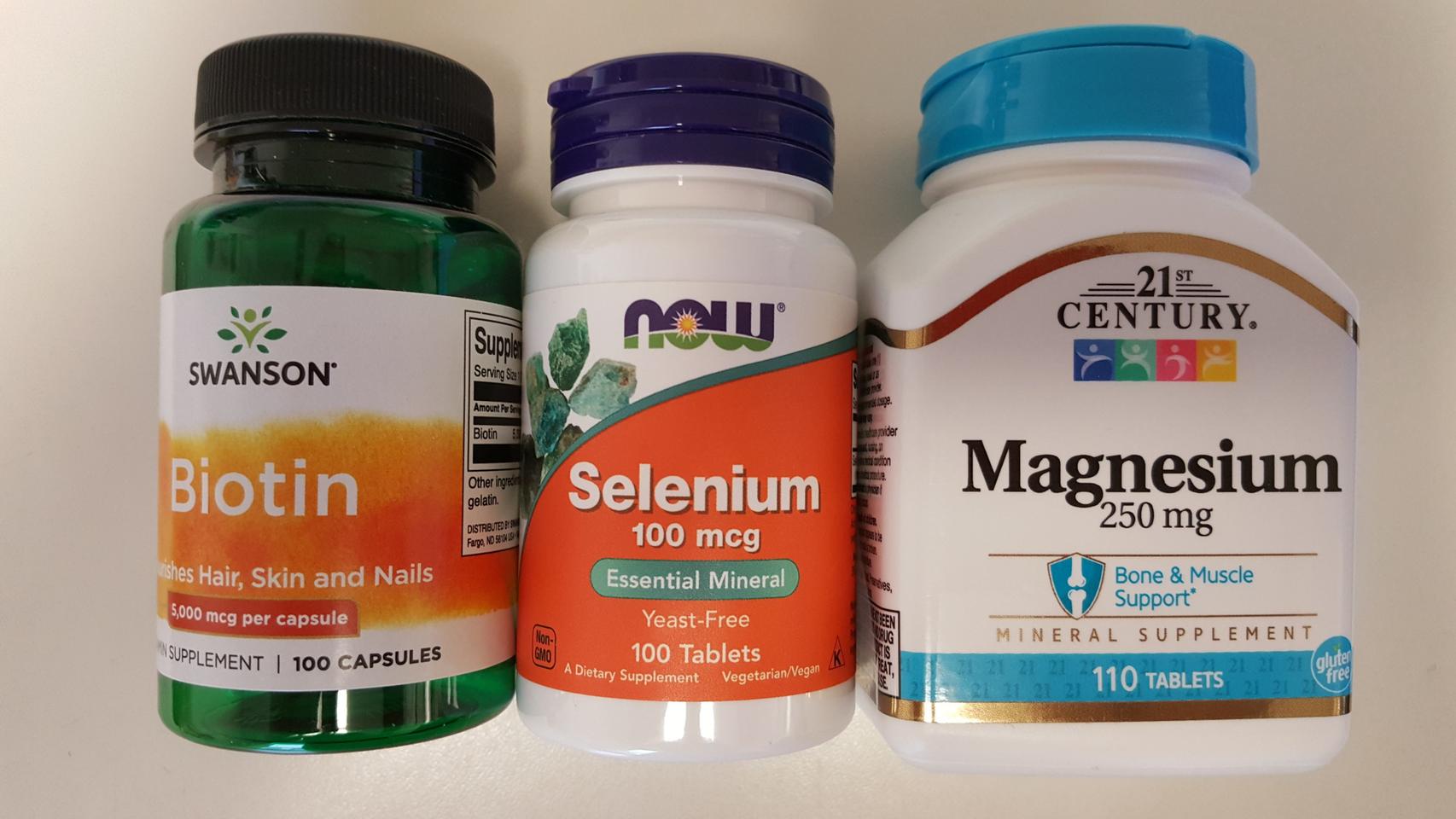 [택포] 총 3통: 비오틴/셀레늄/마그네슘